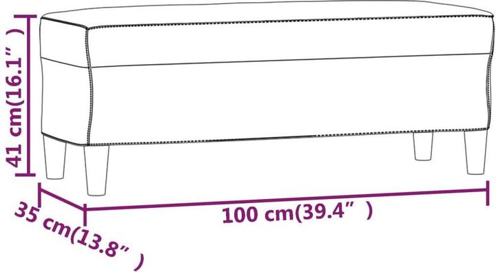 Produktbild vidaXL Bank (100 cm)