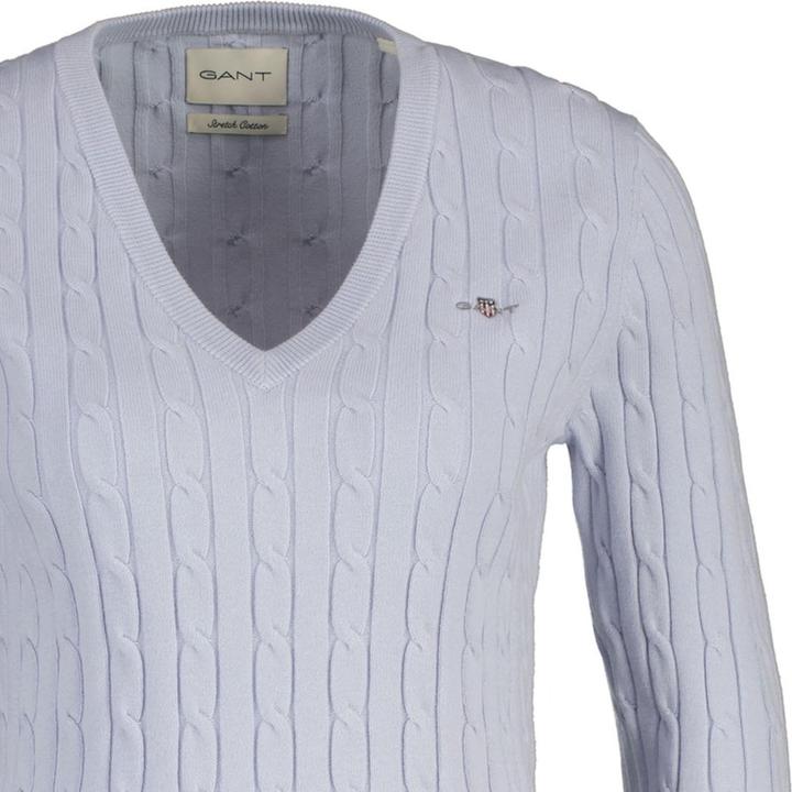 Produktbild GANT Stretch Cotton Cable V-Neck (L)