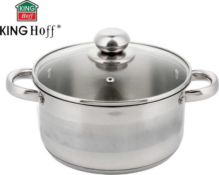 Actual product image Kinghoff POT WITH LID 18cm KH-4328 2L (Pot, Stainless steel)