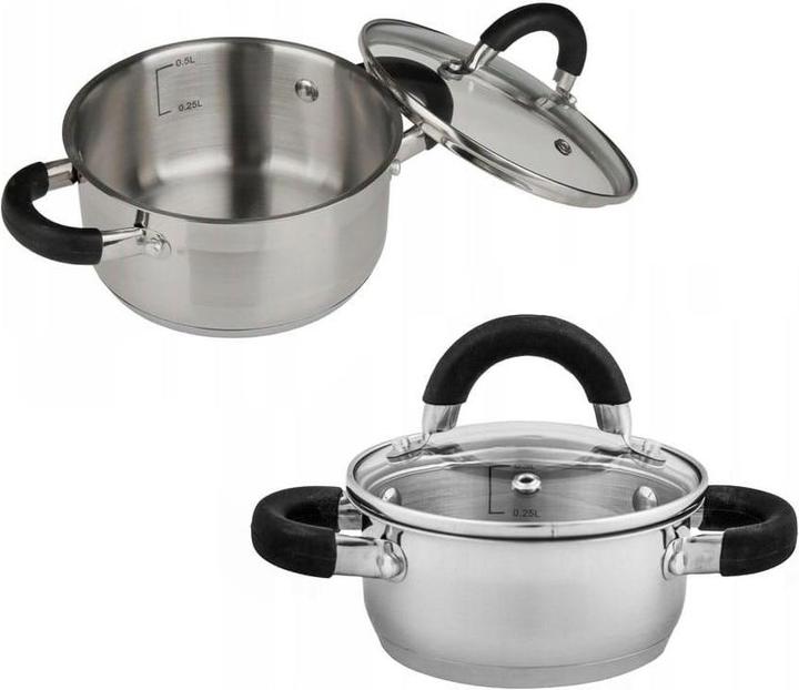 Productafbeelding Kinghoff POT MET DEKKING 12cm KH-4340 0,5L (Kookpotten en pannenset, Roestvrij staal)