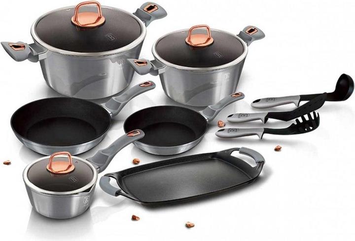 Actual product image BerlingerHaus Granite Pot Set Berlinger House (Frying pan, Aluminium, 20 x 10 cm)