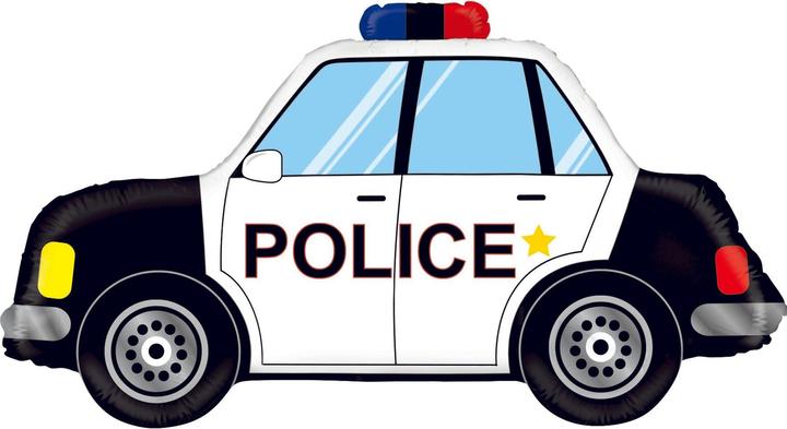 Produktbild Amscan Ballon Polizeiauto (1x)