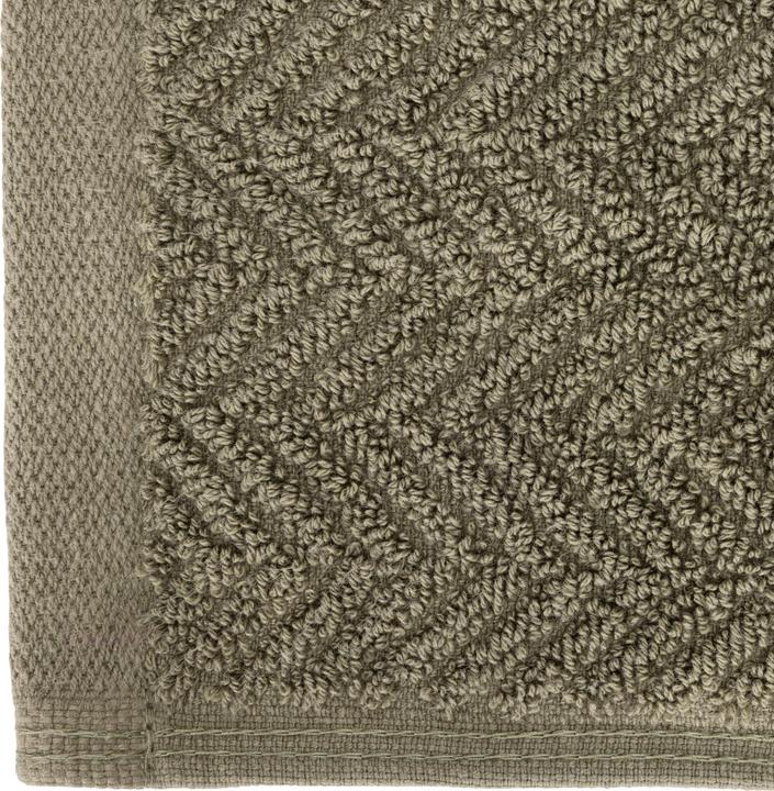 Actual product image Domoletti Towel bathrooms VISBY, olive green, 70 x 140 cm (70 x 140 cm)