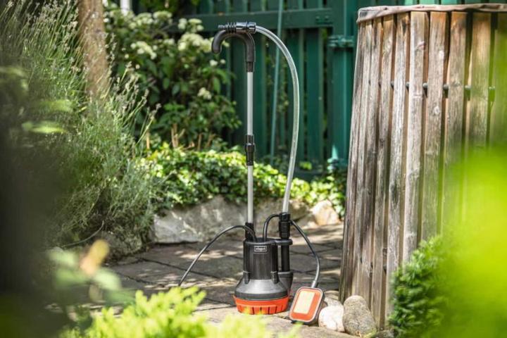 Produktbild Scheppach Water pump for suction i? capacity BAP350 (Gartenpumpe, Regenfasspumpe)