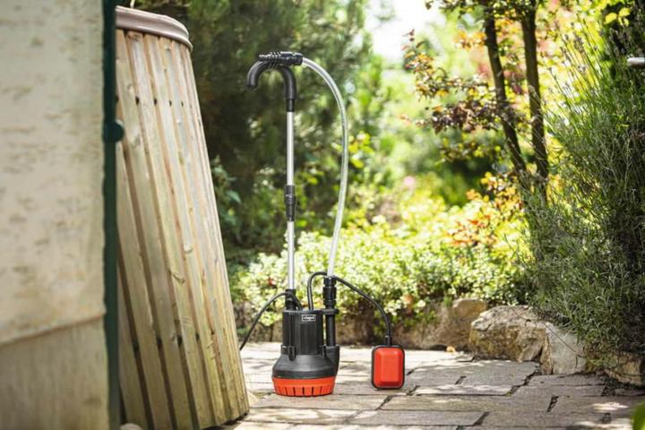 Produktbild Scheppach Water pump for suction i? capacity BAP350 (Gartenpumpe, Regenfasspumpe)