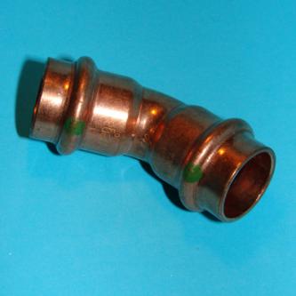 Actual product image Viega Elbow Profipress, d, 28, 45 *, inside-inside (Angled connection)