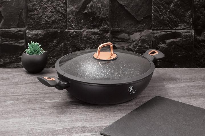 Produktbild BerlingerHaus GRANITE WOK BAKERY 30cm BH-7112 Black ROSE (30 x 8.50 cm)