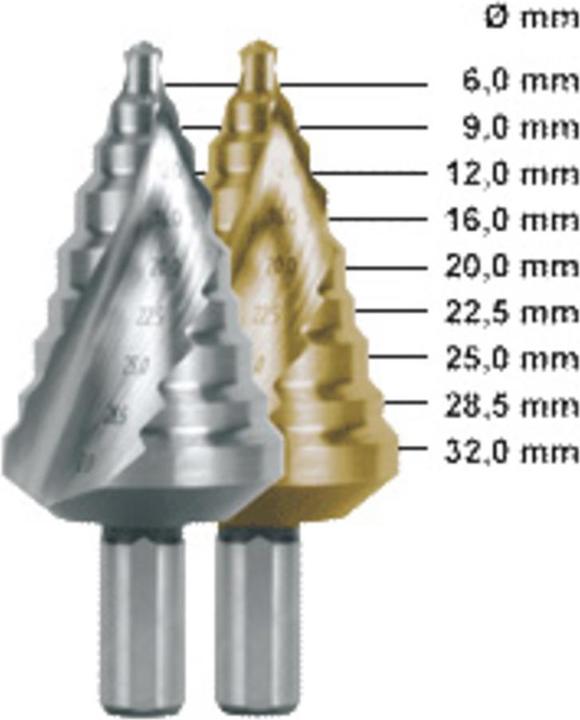 Immagine prodotto Ruko Trapano a gradini HSS a spirale scanalato a croce (32 mm)