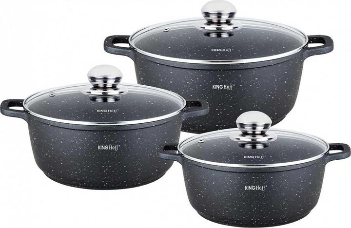 Produktbild Kinghoff MARBLE POT SET KH-1606 (Pfannenset + Topfset)
