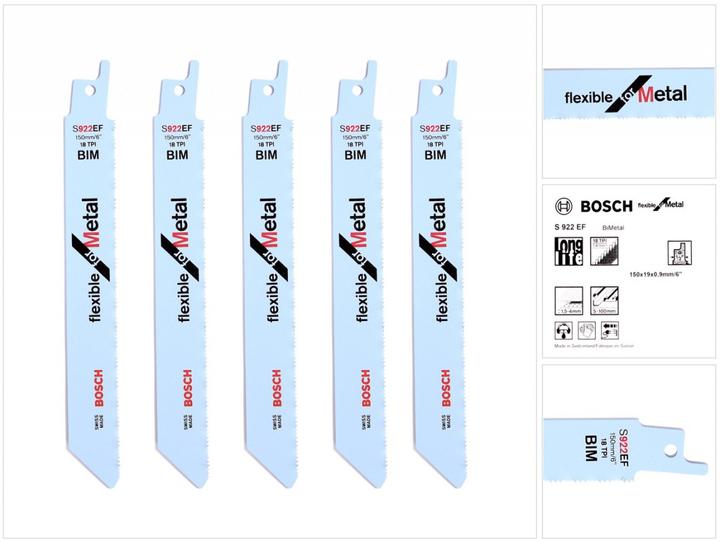 Actual product image Bosch Professional Zubehör Sabre saw blade S 922 EF, Flexi