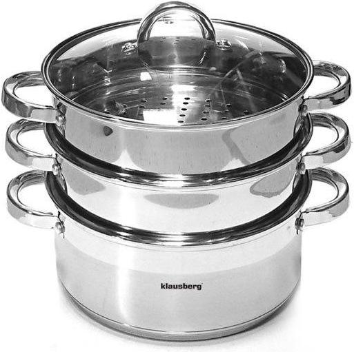 Image du produit Klausberg STEAM POT 4 ELEM. 18cm KB-7136 (Casserole, Acier inoxydable, 18 x 9 cm)