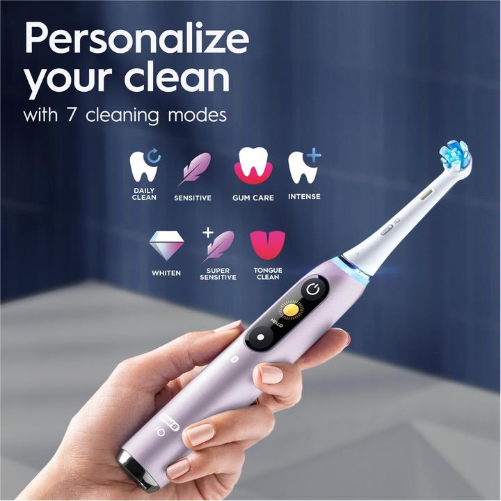 Actual product image Oral-B Eltandbørste iO9S Rose Quartz (Oscillating toothbrush)