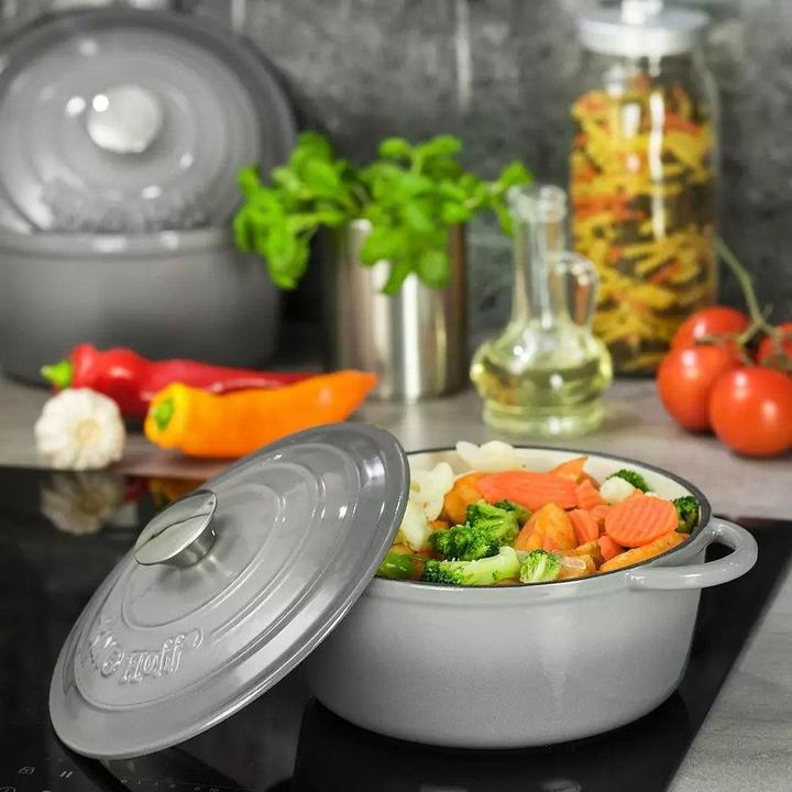 Immagine prodotto Kinghoff Pentola in ghisa 21 cm KH-1520 (20 cm, Set di pentole e padelle da cucina, Ghisa)