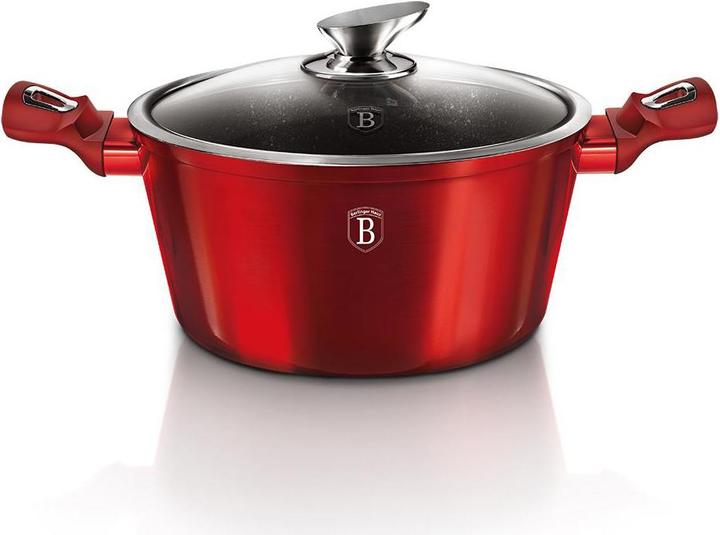 Actual product image BerlingerHaus GRANITE POT 28cm Red METALLIC LINE BH-1258 (Aluminium, 28 x 12.50 cm)