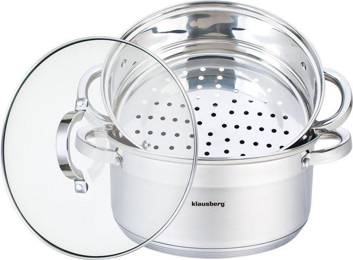 Klausberg KB-7144 (Steam cooker, Stainless steel, 24 x 11.50 cm)