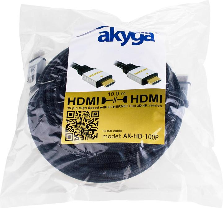 Produktbild Akyga AK-HD-100P HDMI-Kabel HDMI Typ A (Standard) (10 m)