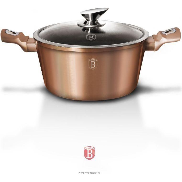 Thumbnail - BerlingerHaus GRANITE POT 20cm ROSE GOLD BH-1514, Pfanne + Kochtopf, Gold