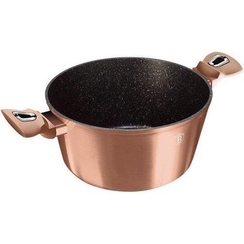 BerlingerHaus GRANITE POT 20cm ROSE GOLD BH-1514, Pfanne + Kochtopf, Gold