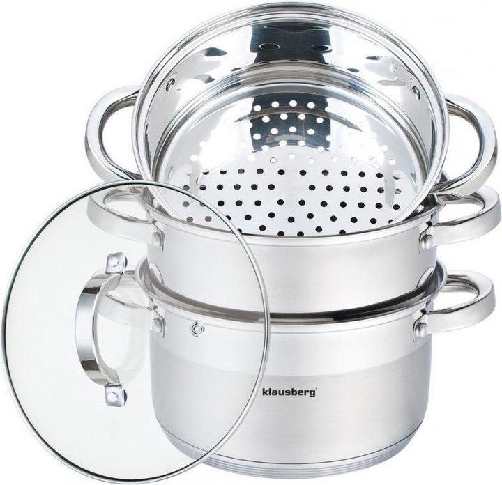 Klausberg STEAM POT 4 ELEM. 18cm KB-7136 (Casserole, Acier inoxydable, 18 x 9 cm)