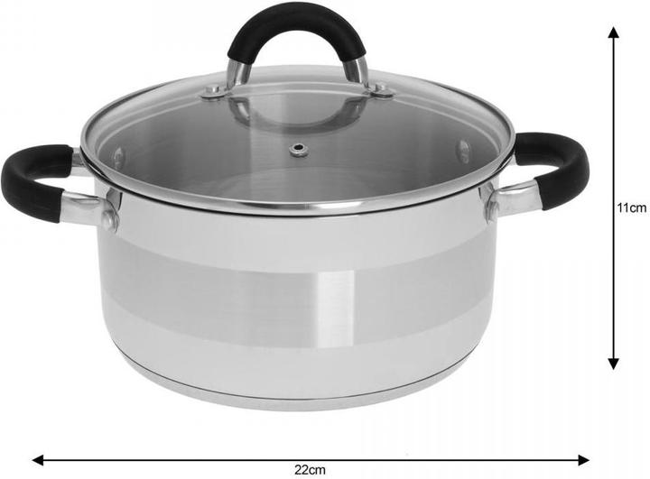 Produktbild Kinghoff PUODAS 22cm KH-4345 4L (Kochtopf, Edelstahl)