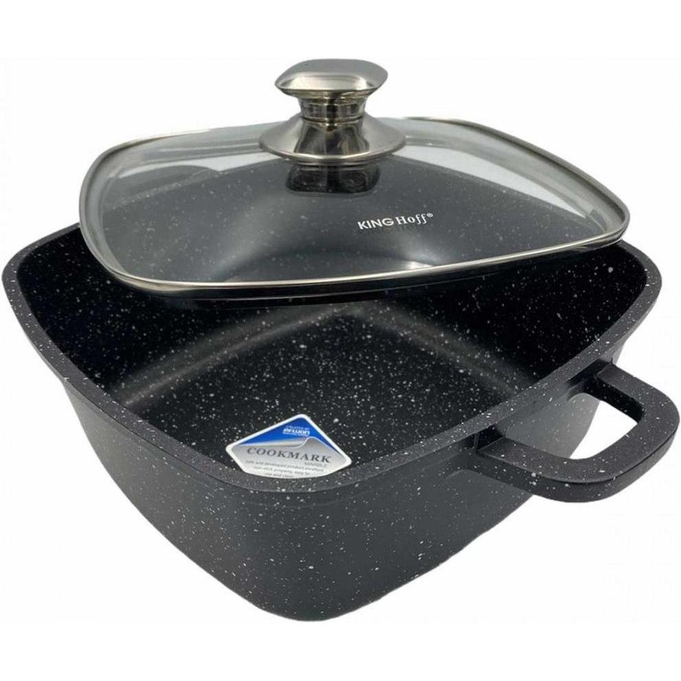 Thumbnail - Kinghoff POT MARBLE 20cm KH-1601 2,8L, Pfanne + Kochtopf, Grau