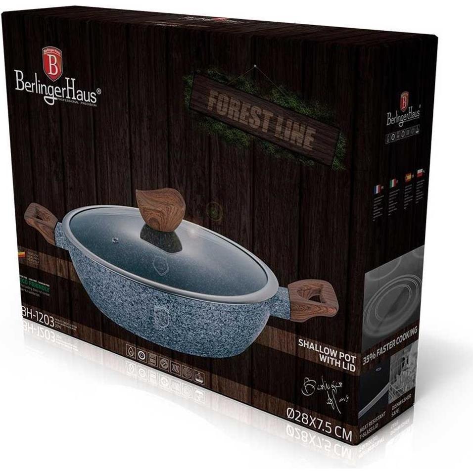 Thumbnail - BerlingerHaus GRANITE POT 28cm BH-1203 FOREST LINE, Pfanne + Kochtopf, Grau