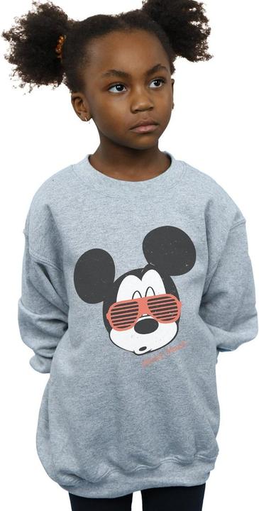 Actual product image Disney Girls Mickey Mouse Sunglasses Sweatshirt (152, 158)