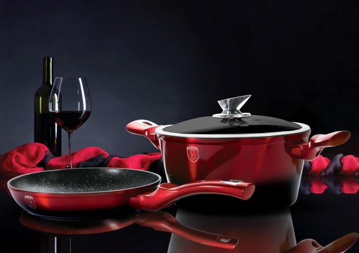 Produktbild BerlingerHaus 10-piece pot set METALLIC Black BURGUNDY LINE 15 ELE BH-1632 (Pfannenset + Topfset, Aluminium, 20 x 10.40 cm)