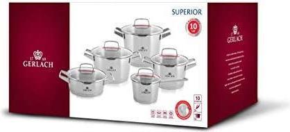 Actual product image Gerlach POT SET SUPERIOR 10 e. (Pan set + pot set)
