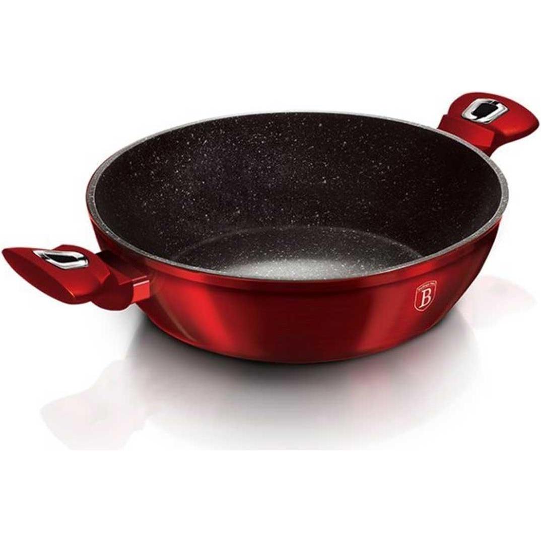 Thumbnail - BerlingerHaus GRANITE POT 28cm Red METALLIC LINE BH-1263, Pfanne + Kochtopf, Rot