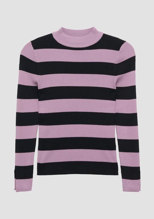 Produktbild s.Oliver Strickpullover Rippstrickpullover mit Schlitz am Ärmel (146, 152)