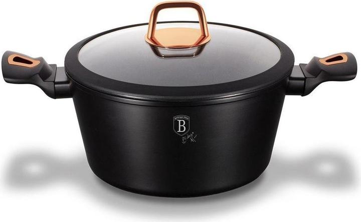 Actual product image BerlingerHaus GRANITE POT 28cm Black ROSE BH-1931 (28 cm)