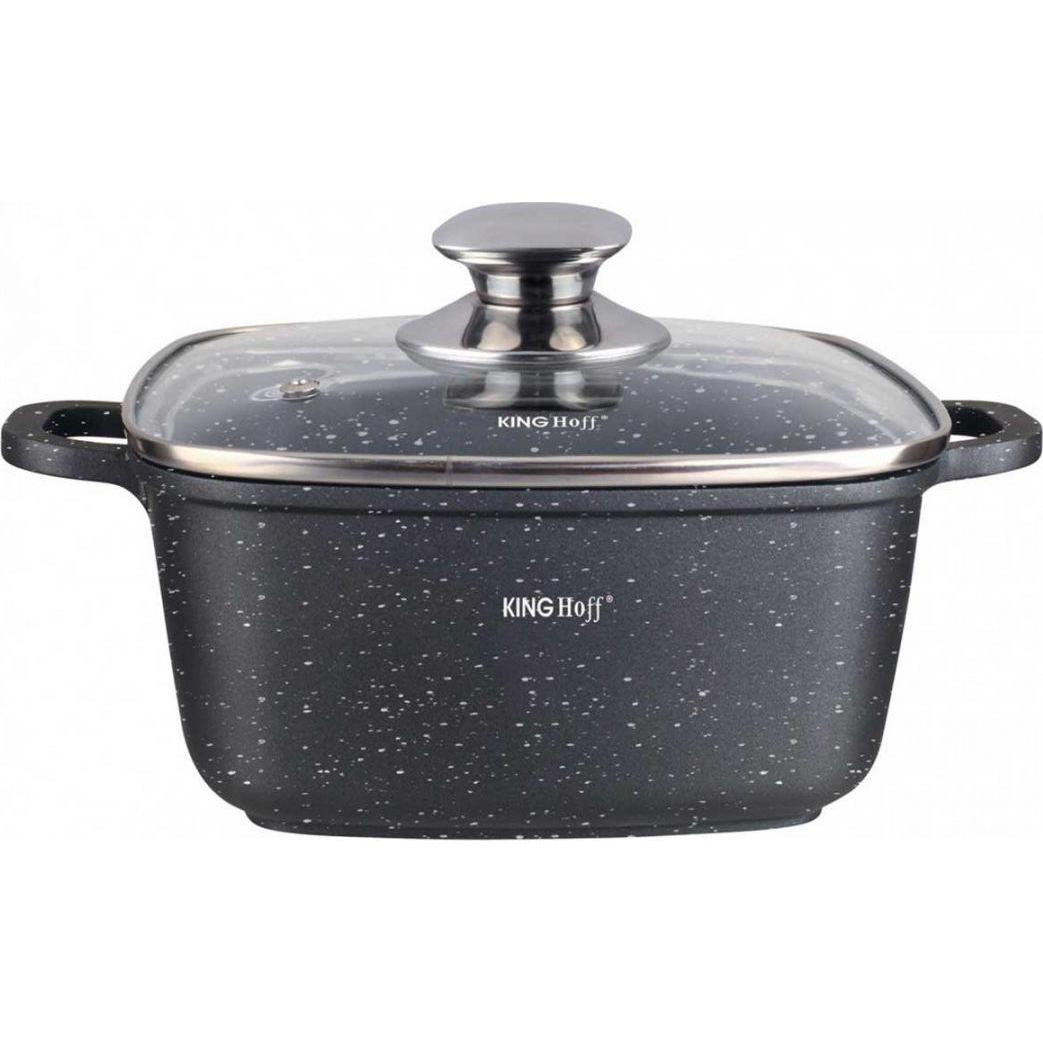 Kinghoff PUODAS MARMURAS 24cm KH-1603 4,5L, Pfanne + Kochtopf, Grau