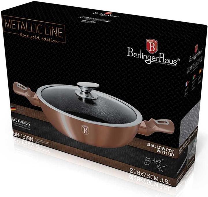 Actual product image BerlingerHaus GRANITE POT 28cm BH-1519 ROSE GOLD (Aluminium, 28 x 7.50 cm)