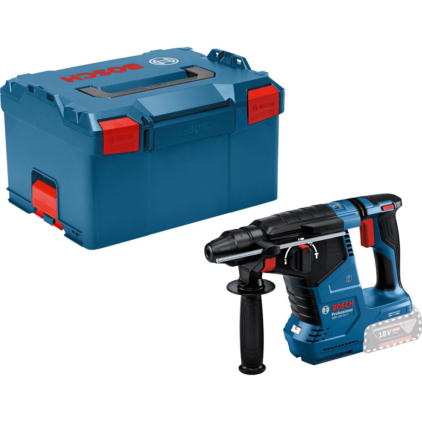 Bosch Professional, Bohrmaschine + Akkuschrauber, GBH 18V-24 C (solo. L) (Akkubetrieb)