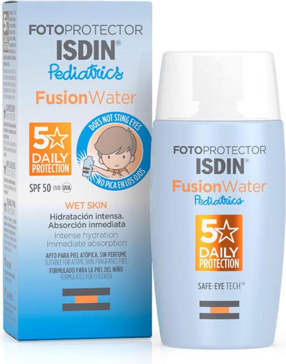 Image du produit Isdin Fotoprotector Pediatrics Fusion Water LSF50+ 50ml (Crème solaire visage, SPF 50+, 50 ml)