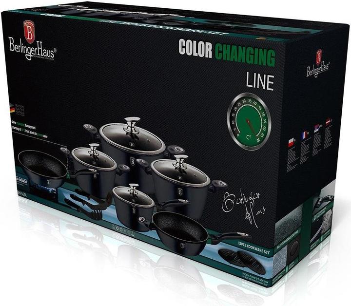 Productafbeelding BerlingerHaus Granieten Pannenset Bh-1474 (Kookpotten en pannenset, Gegoten aluminium)