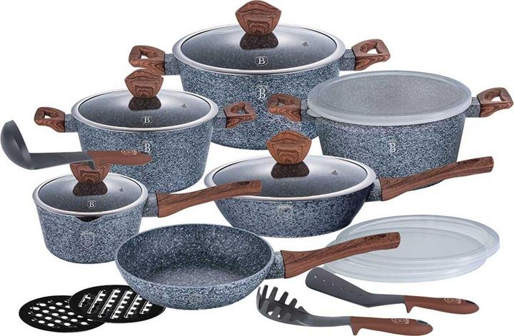 Actual product image BerlingerHaus 18 Pot Set. Berlinger House (Pan set + pot set, Steel)
