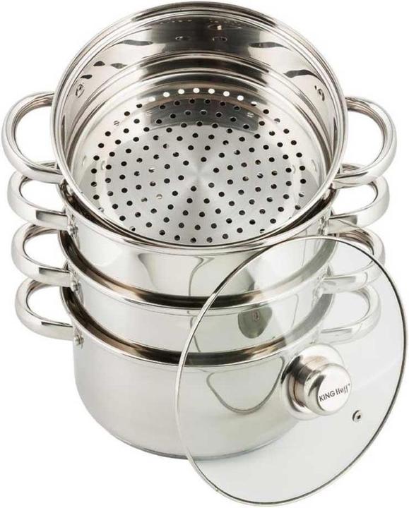 Actual product image Kinghoff STEAM POT 5 ELEM. 20cm KH-3322 (20 cm, Steam cooker, Stainless steel)