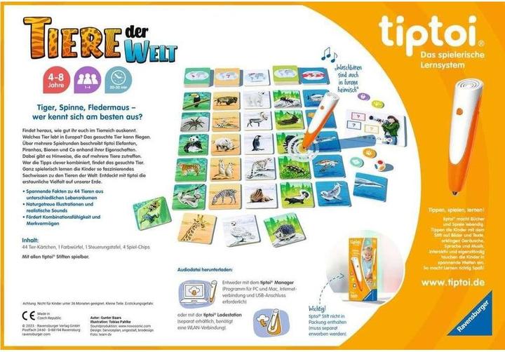 Produktbild tiptoi Tiere der Welt (Deutsch, 4 - 8 Jahre)