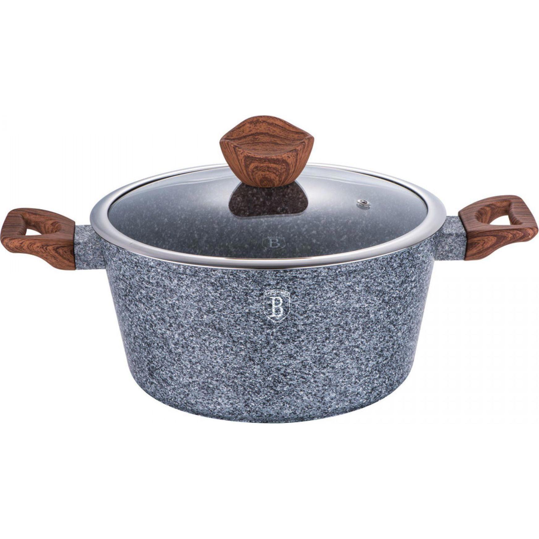 BerlingerHaus STEAM POT FOREST LINE 24cm BH-1197, Pfanne + Kochtopf, Grau