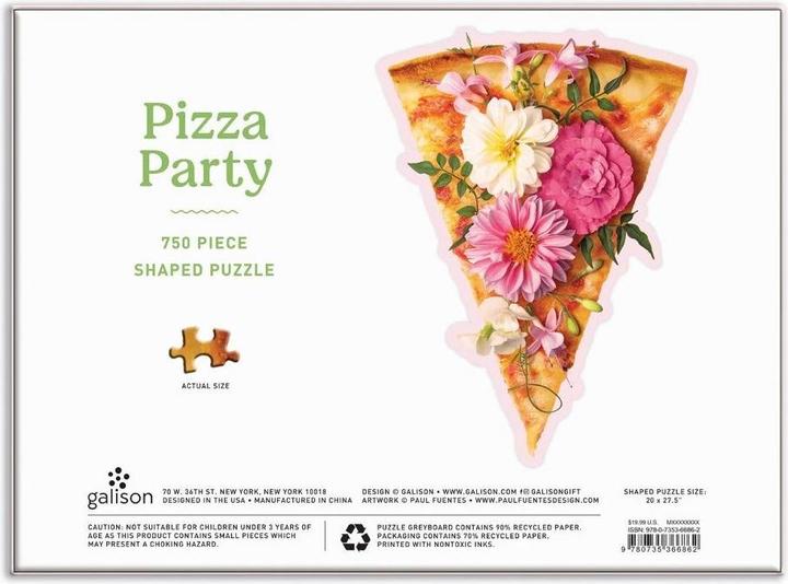 Produktbild Abrams & Chronicle Pizza Party 750 Piece Shaped Puzzle (750 Teile)