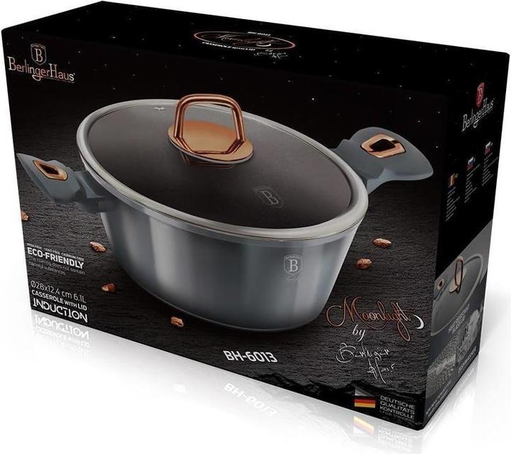 Produktbild BerlingerHaus GRANITE POT 28cm BH-6013 MOONLIGHT (Kochtopf, Aluminium, 28 x 12.40 cm)