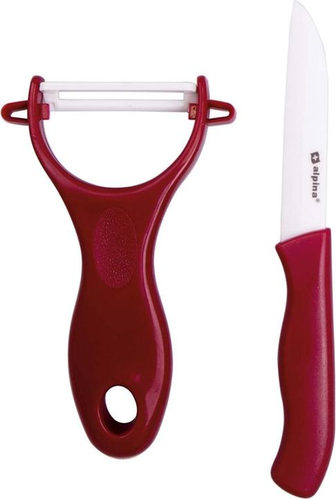 Produktbild alpina Set Schäler + Gemüseschneider (Rot)