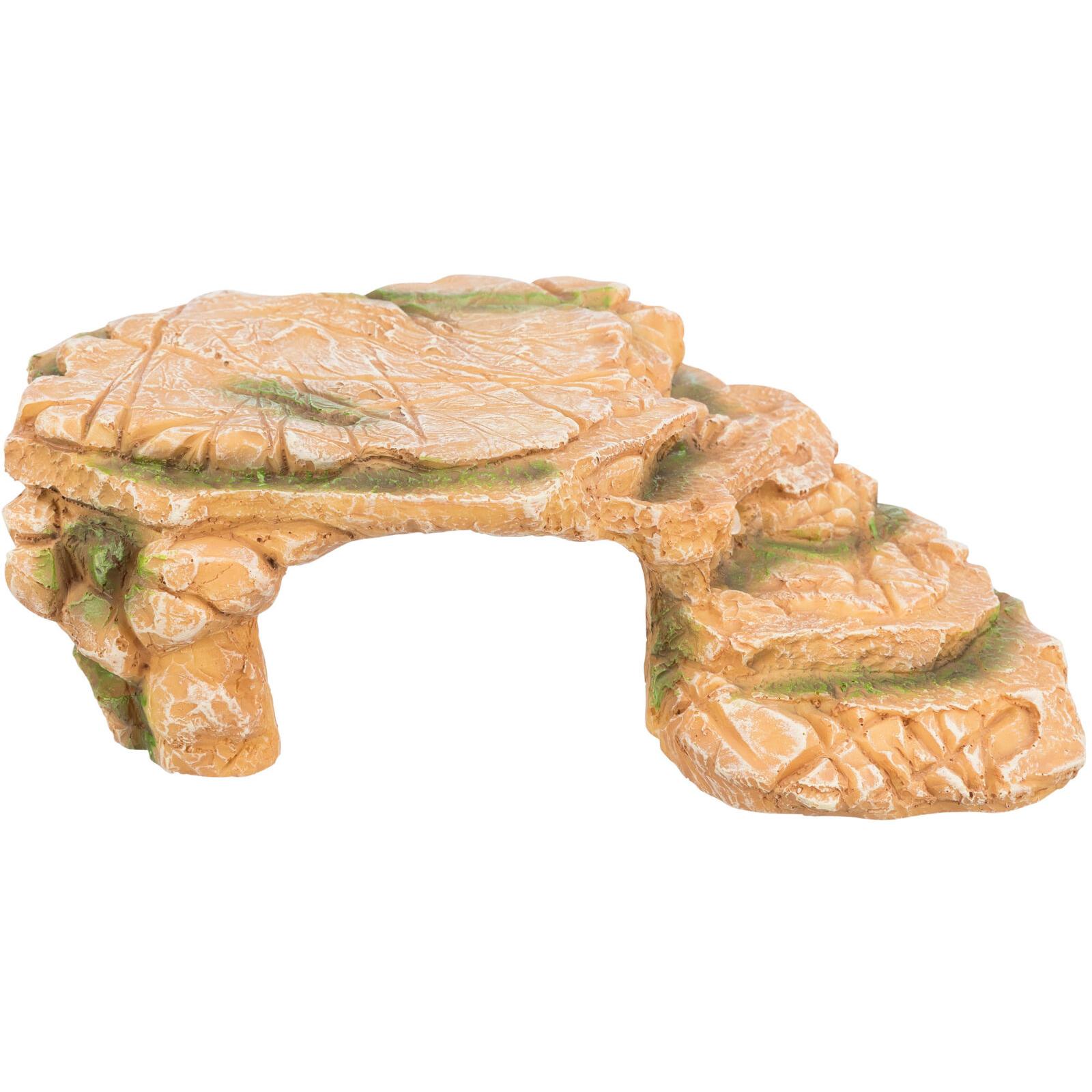 Trixie Rock plateau with cave, polyester resin, 25 × 8 × 18 cm, Terrariumeinrichtung