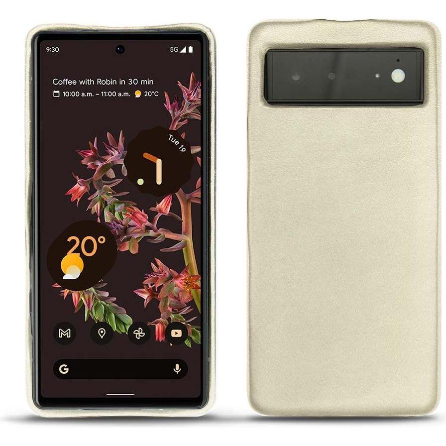 Noreve Lederschutzhülle (Google Pixel 6), Smartphone Hülle, Weiss
