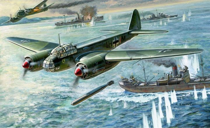 Produktbild 1:72 Dt. Torpedo Bomber JU-88A-17/A-5