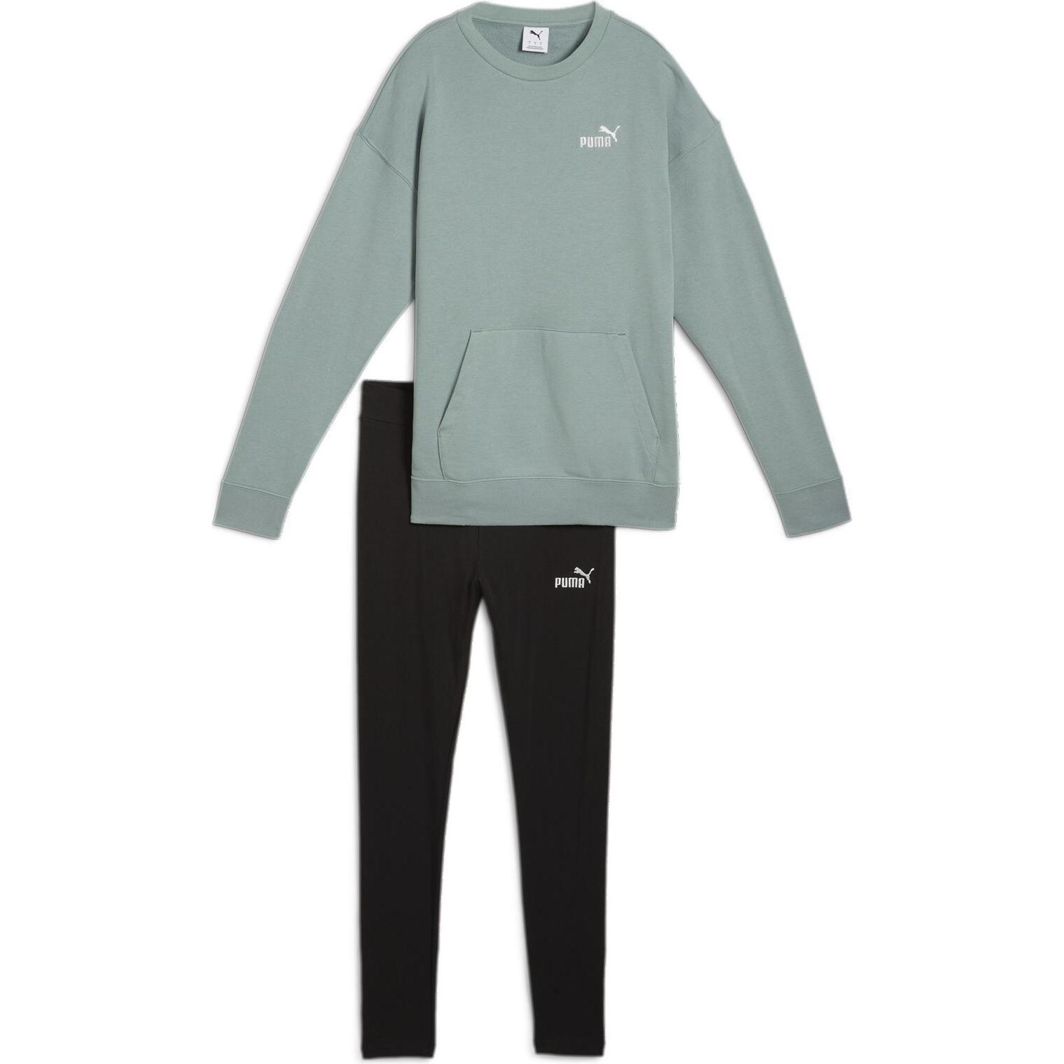 Puma, Damen, Laufjacke, Relaxed Sweat Suit TR (M), Grün, M