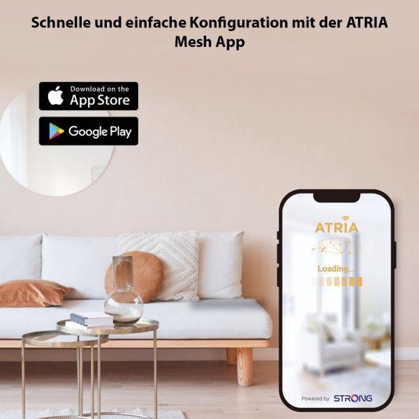 Produktbild Strong Atria Mesh Home Kit 2100 - 2er-Set (1733 Mbit/s, 300 Mbit/s)