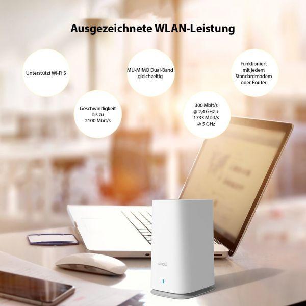 Produktbild Strong Atria Mesh Home Kit 2100 - 2er-Set (1733 Mbit/s, 300 Mbit/s)